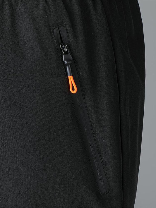 Men's Polyester Plain Shorts – Comfortable Black Casual Wear