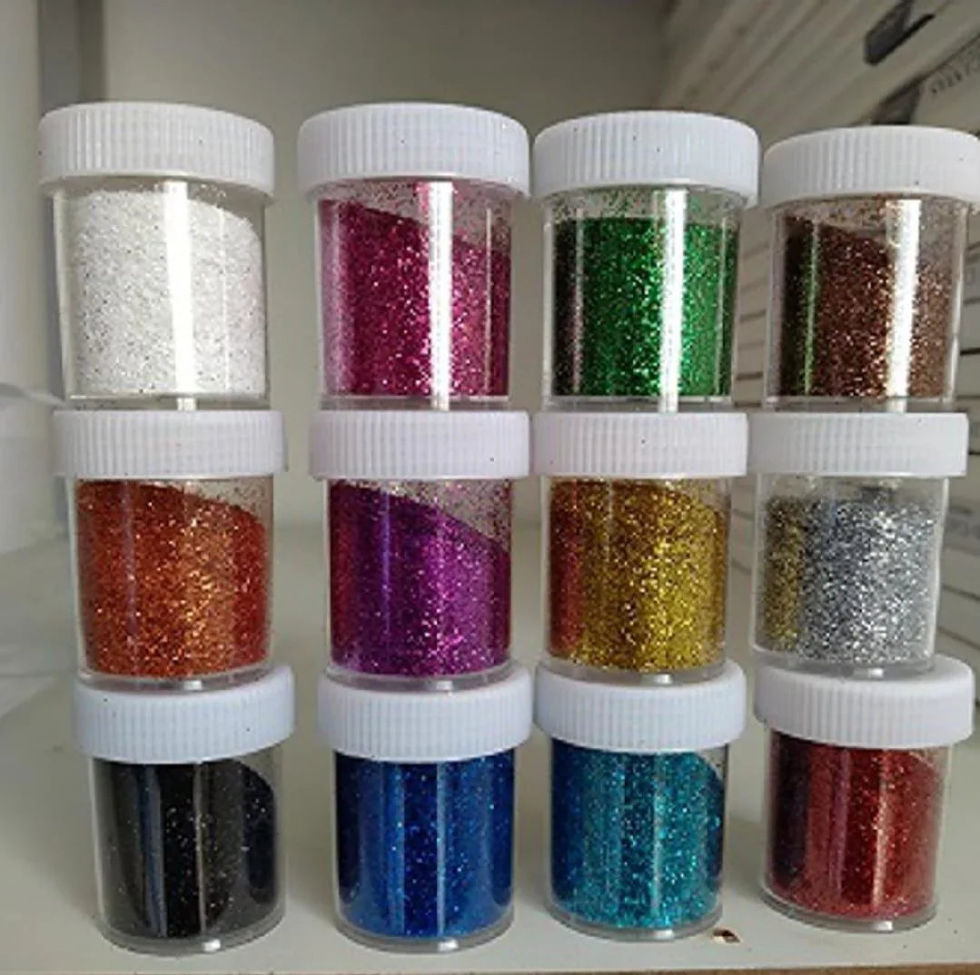 Craftsmanship Glitter – 12 Pcs Art & Craft Glitter Set for DIY Projects, Decorations & Creativity - JSJunoon.com