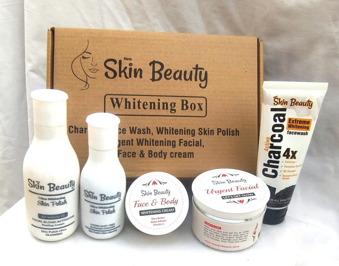 4 in 1 Skincare Bundle | Skin Polishing Bleach, Face Wash, Facial Scrub & Face Cream | Complete Skincare Set