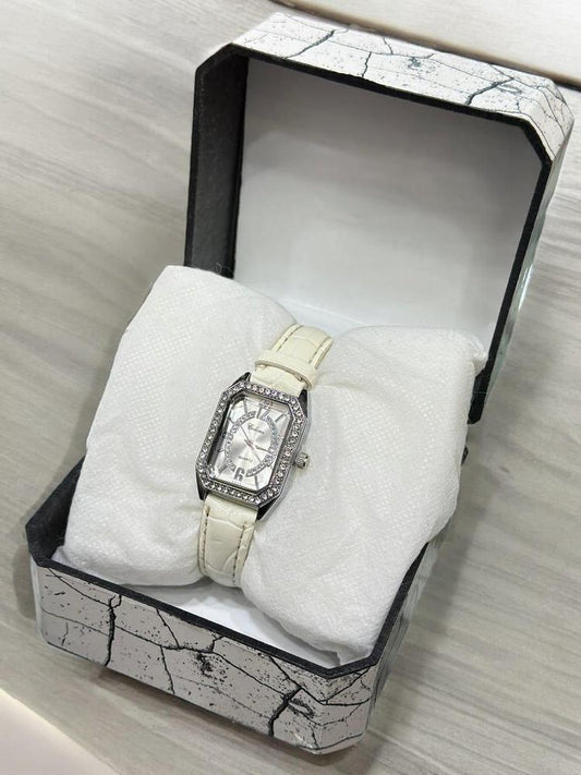 JS Junoon Women’s Leather Strap Analogue Watch – Square Dial, Classic Elegant Design - JSJunoon.com