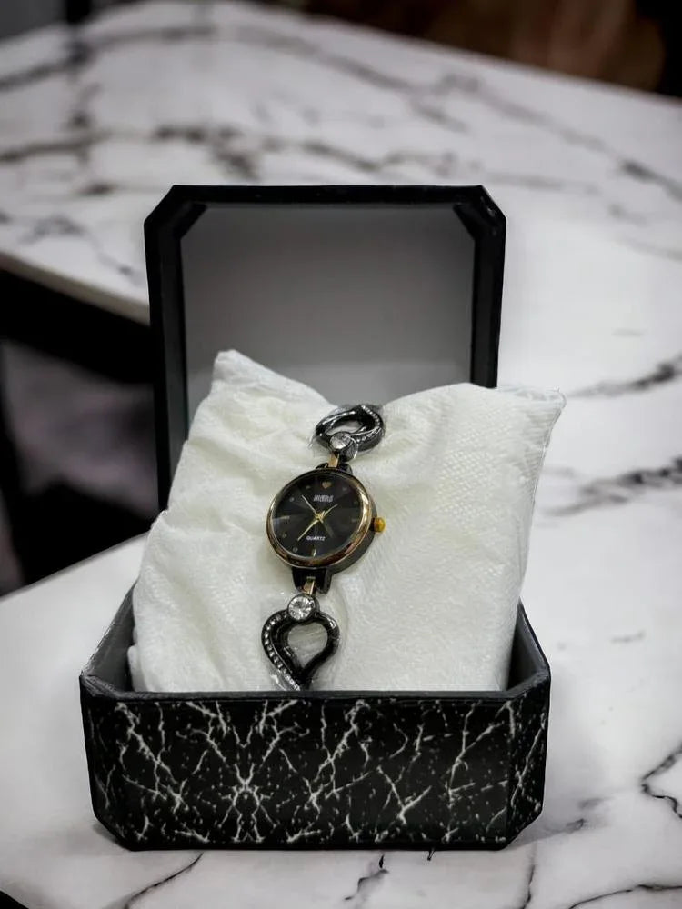 JS Junoon Ladies Fancy Stainless Steel Analogue Watch – Round Dial, Elegant Design - JSJunoon.com