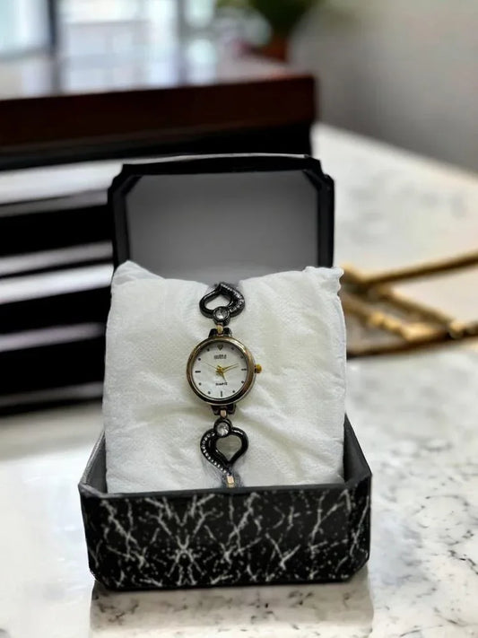 JS Junoon Ladies Fancy Stainless Steel Analogue Watch – Round Dial, Elegant Design - JSJunoon.com