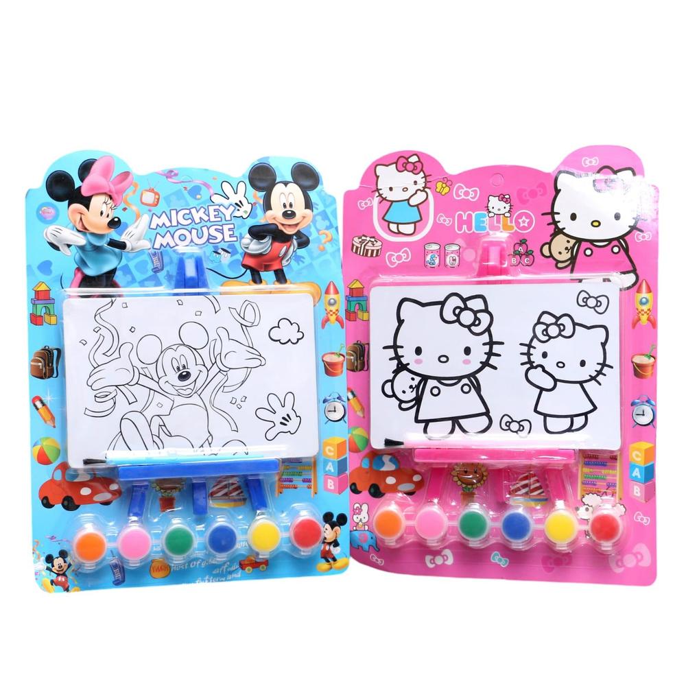 Kid's Coloring Kit – 1 Pc Creative Art Set – Pink & Blue