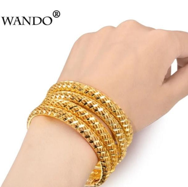 JS Junoon Women’s Beautiful Kara Bangles – 2 Pcs Alloy Jewelry Set