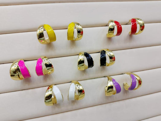 JS Junoon Black Alloy Studs – 2 Pcs Women’s Earrings