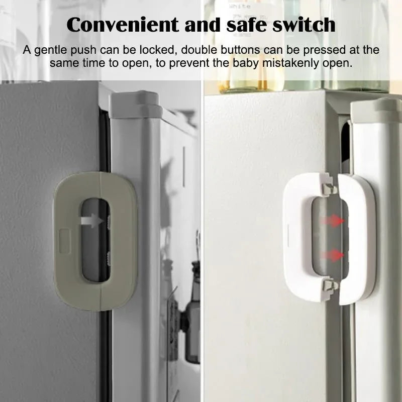 Fridge Child Safety Lock with Keys – Durable Plastic Baby Proof Refrigerator Lock - JSJunoon.com