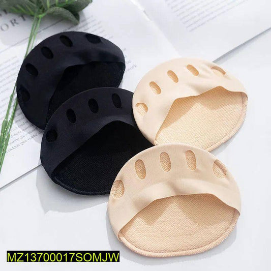 Foot Protection Comfortable Cotton Pads – 4 Pcs Five Toes Forefoot Pads, Anti-Slip Stretchable Cushion Support for High Heels & Daily Wear - JSJunoon.com