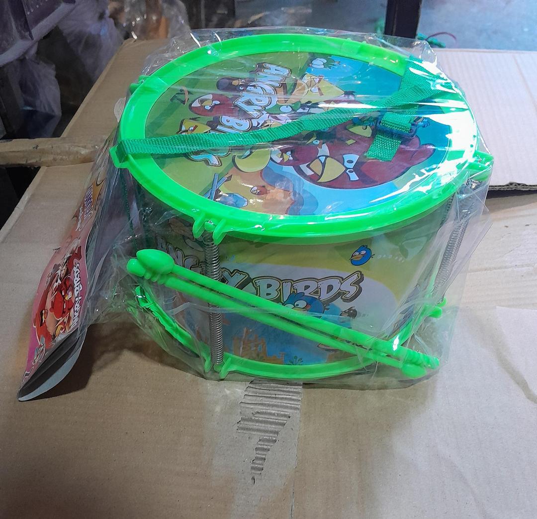 Colourful Plastic Musical Drum for Kids – 1 Pc (Green & Pink) - JSJunoon.com