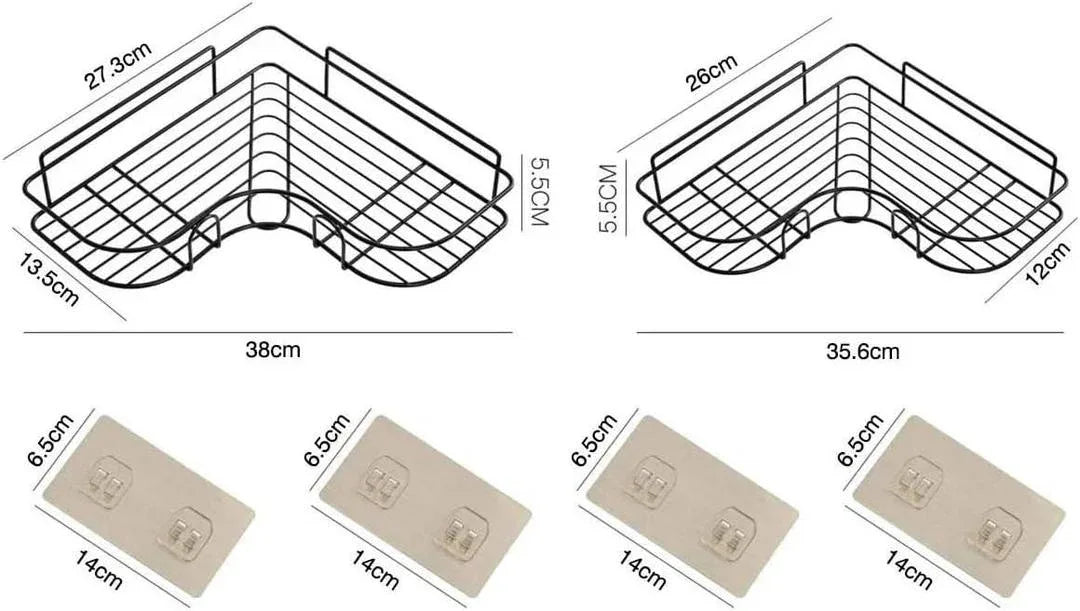 Stainless Steel Tool Organizer – 1 Pc Black Storage Solution - JSJunoon.com