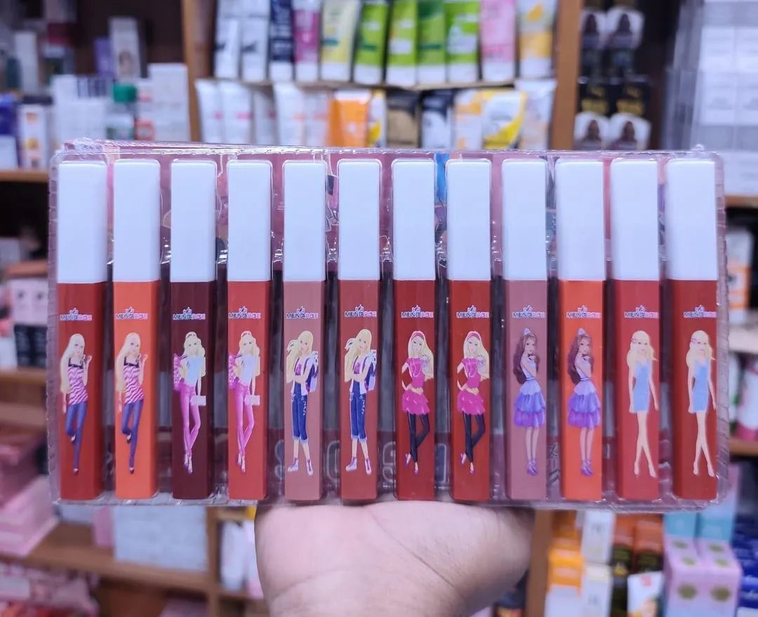 Multicolor High Pigmented Lip Gloss | 12 Pcs Gloss Set with Cool Undertone Finish