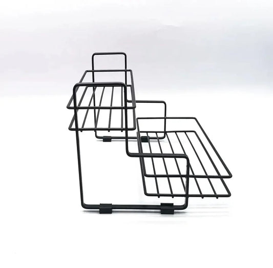 Metal Spices Rack – Durable Multi-Tier Kitchen Organizer for Spice and Condiment Storage - JSJunoon.com