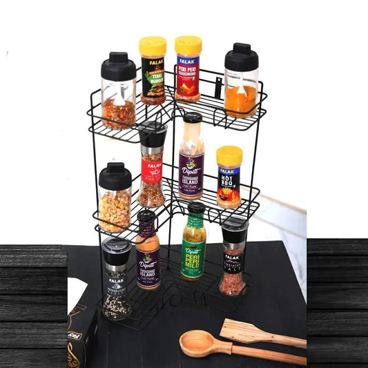 Durable Iron Kitchen Rack – Space Saving Storage Organizer - JSJunoon.com