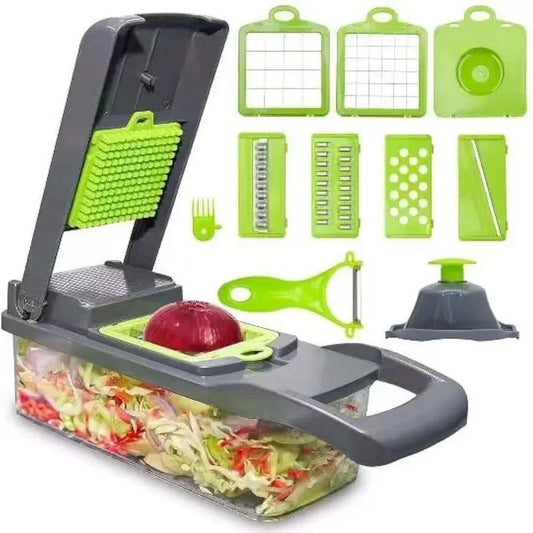 Manual Food Chopper – 16 Pcs Multi-Functional Kitchen Tool - JSJunoon.com