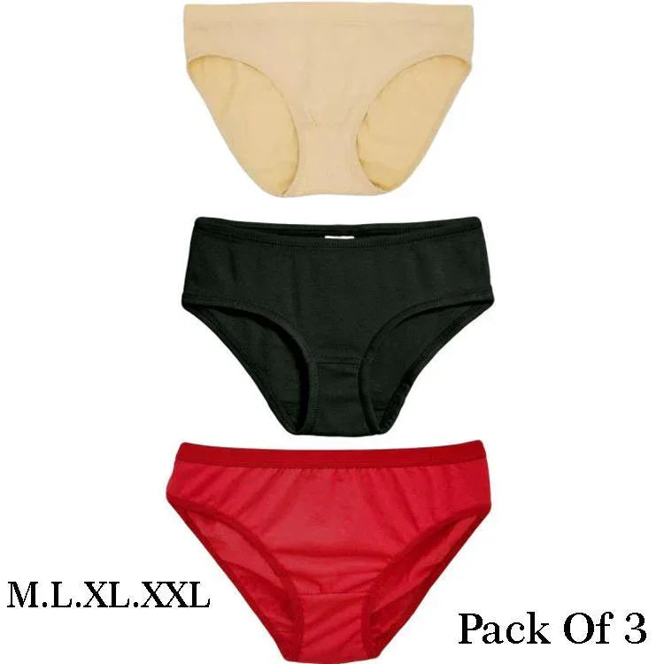 JS JUNOON Cotton Printed Comfortable & Lightweight Panties – Pack of 3, Multicolor - JSJunoon.com