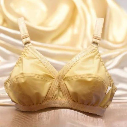 JS JUNOON Cotton Cross Style Non-Padded Plus Size Bra – Comfortable & Lightweight, Beige - JSJunoon.com