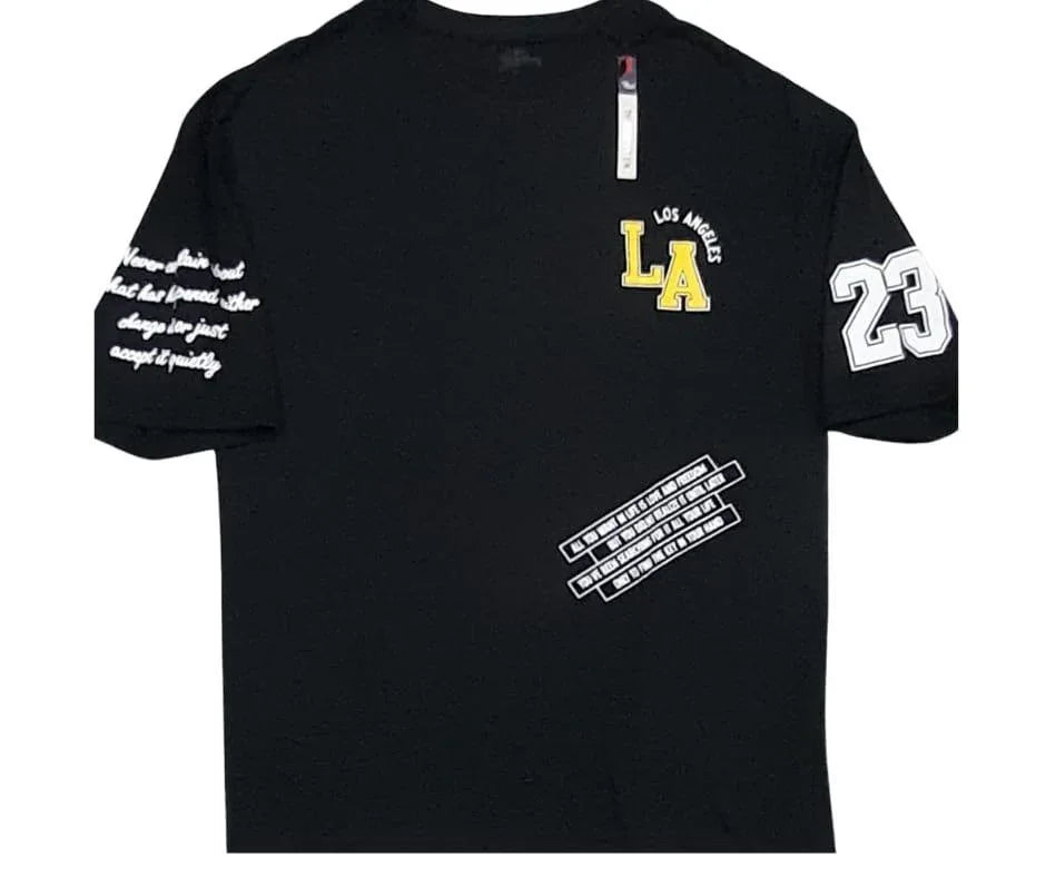 Men’s Cotton Jersey Printed T-Shirt – Half Sleeve Casual Tee for Everyday Wear, Black - JSJunoon.com
