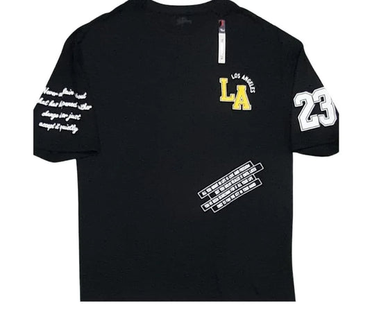Men’s Cotton Jersey Printed T-Shirt – Half Sleeve Casual Tee for Everyday Wear, Black - JSJunoon.com