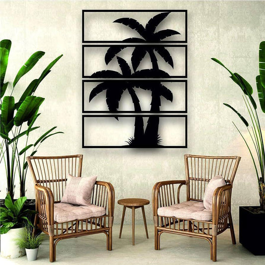 Modern Tree Wall Art – 3D Abstract Frame, Chipboard & Laminated Sheet, 16x24 Inch - JSJunoon.com