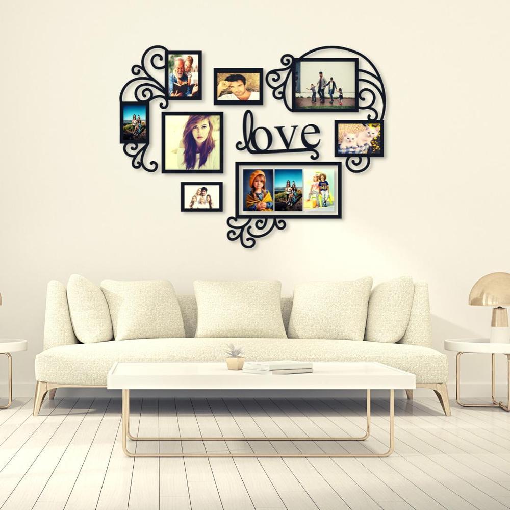 8 Frame Love Wall Art Decor – Laminated Sheet, 24x18 Inch, 3mm Thick - JSJunoon.com