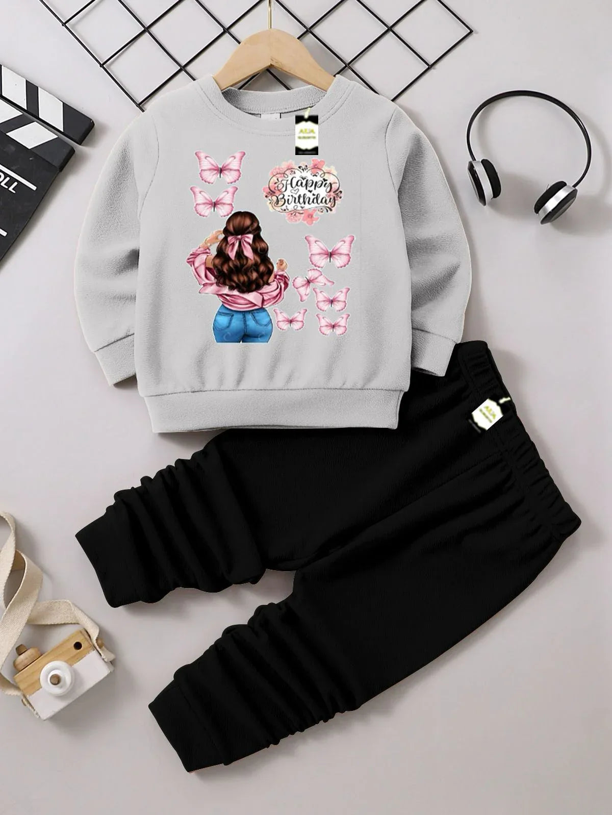 Kids Winter Collection Pack of 3 – Sweatshirt, Trouser & Cap | Warm Fleece Outfit Set (Sizes S–XXL, Ages 3–10 Years) - JSJunoon.com