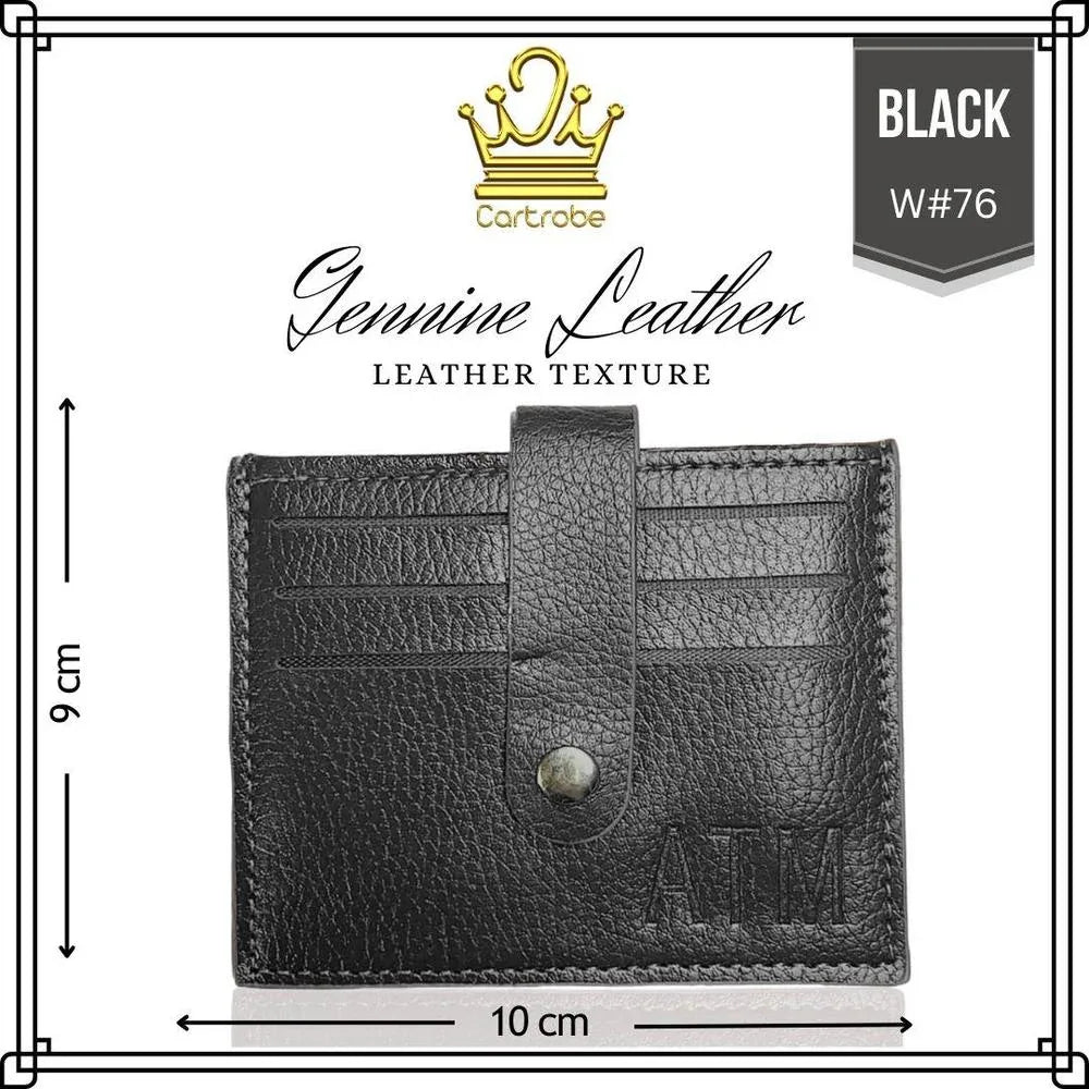 JS JUNOON Men's Smart Leather Wallet – 6 ATM Card Slots, Cash Pocket & Button Flap Protector, Stylish & Functional, 1 Pc - JSJunoon.com