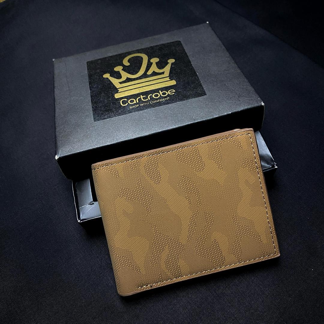 JS JUNOON Men's PU Leather Bi-Fold Wallet – 6 Card Slots & Zipper Pocket, Textured Design, 1 Pc - JSJunoon.com