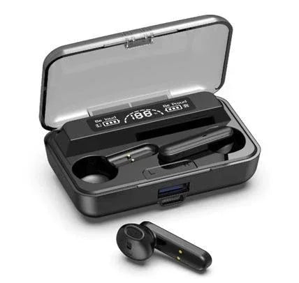 M11 Wireless Gaming Earbuds with Digital Display – Low Latency Bluetooth Headset (Black) - JSJunoon.com