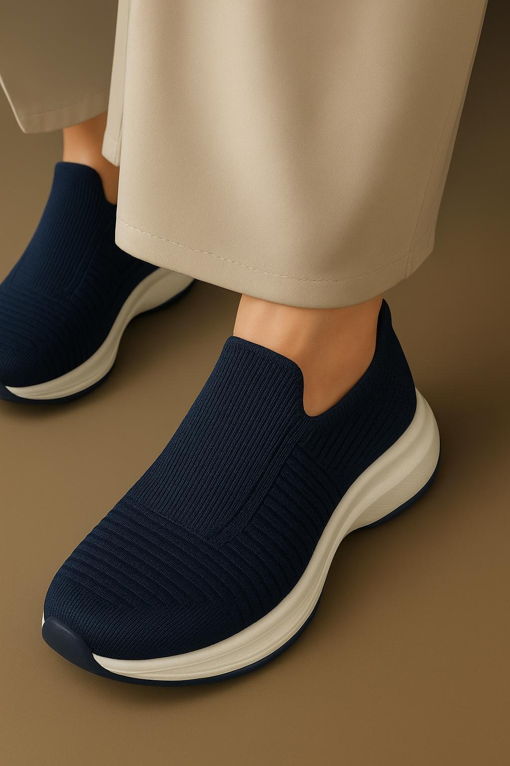 JS Junoon Men’s Walking Skechers – Blue PVC Shoes - JSJunoon.com