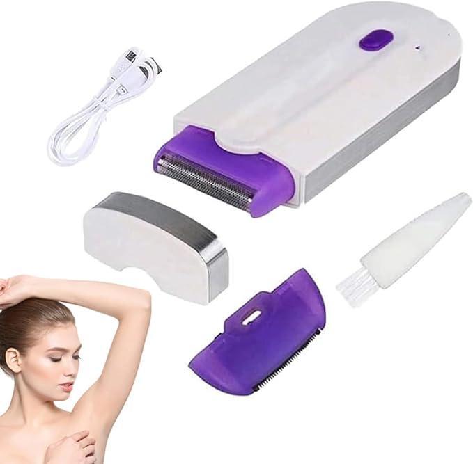 Rechargeable Women’s Hair Shaver Pack of 2 – Cordless Wet & Dry Shaver with Pop-Up Trimmer - JSJunoon.com