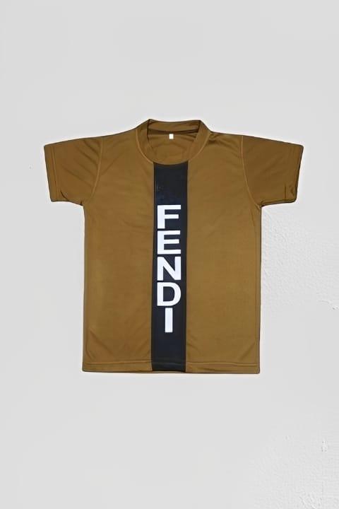 Boy’s Micro Plain Shirt and Trouser Set – 2 Pcs Brown Outfit (Ages 1–12 Years)