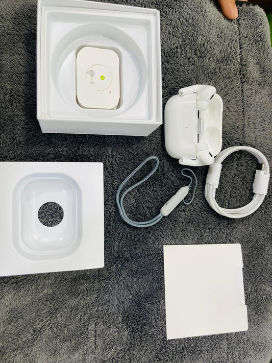 AirPods Pro 2 with Buzzer | Bluetooth 5.2 Noise-Cancelling Earbuds | Long Battery Life – White