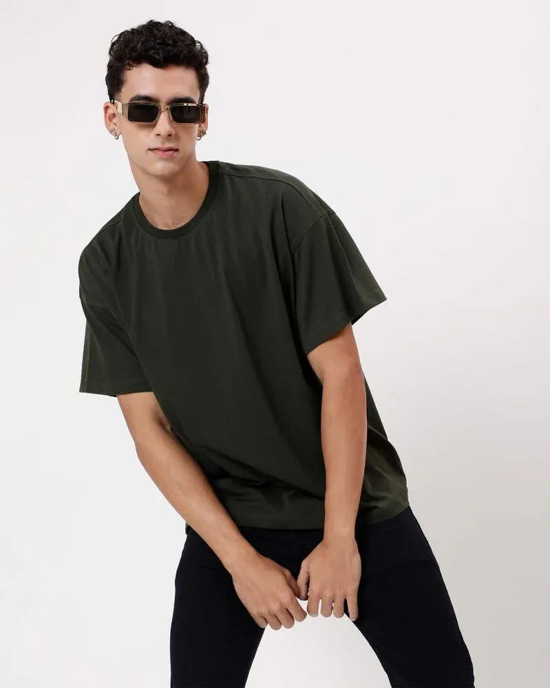 Men’s Jersey Plain T-Shirt – 1-Piece Soft Cotton Round Neck Tee for Casual & Everyday Wear - JSJunoon.com