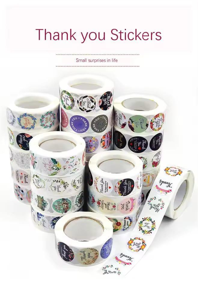 Thank You Stickers Labels Stamps – 1 Pc Cartoon Sticker for Parties, Kids’ Rooms & Creative Projects