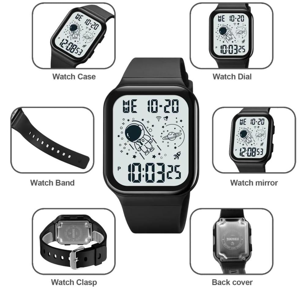 Sports LED Smart Watch – Water Resistant Fitness Watch with Calenda