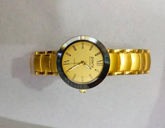 JS Junoon Women’s Analogue Watch – Stainless Steel Chain Strap, Fashion Design, Durable Long-Life Battery