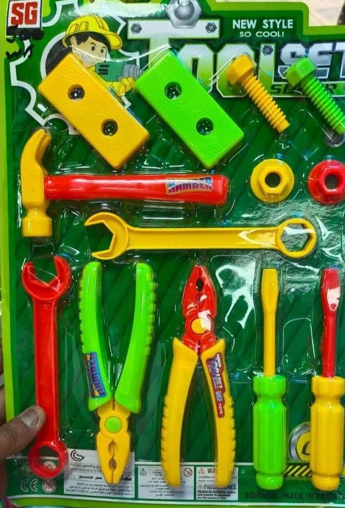 Kid's Tool Set Toy | 13 Pcs Pretend Play Construction Kit for Kids Ages 3-5 – Multicolor
