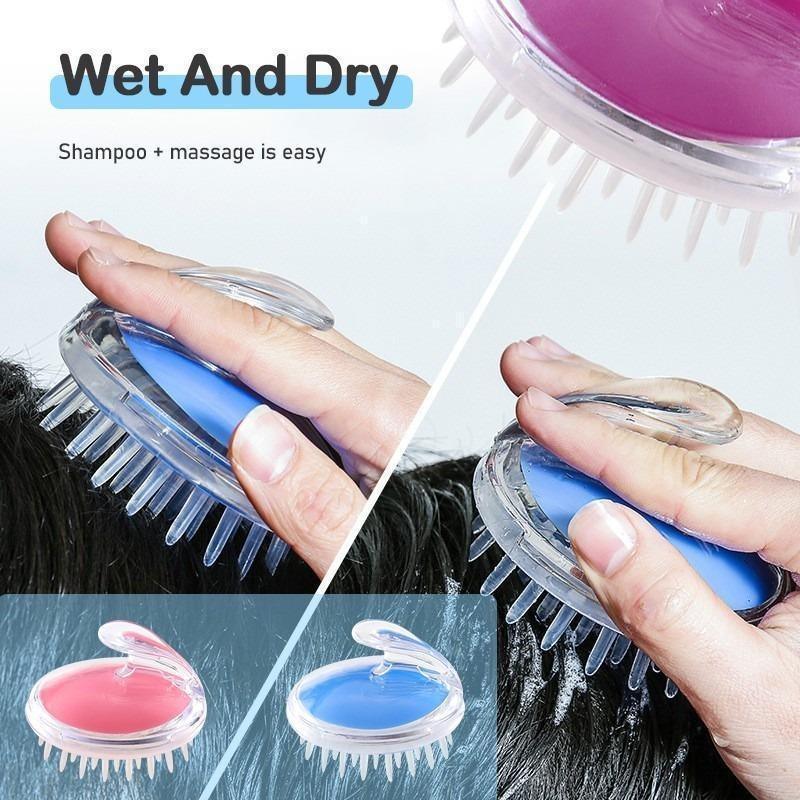 Scalp Massager Shampoo Brush – Pack of 2, Silicone Exfoliating Hair & Scalp Care Tool - JSJunoon.com