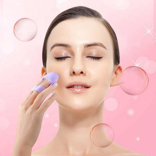 Exfoliation Face Cleaner Brush | Finger Soap Shaped Silicone Face Wash Brush | Gentle Facial Cleansing Tool