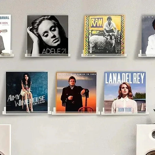 DIY Acrylic Wall Shelves – Set of 5 Multicolor Decorative Storage Racks, Easy Install - JSJunoon.com