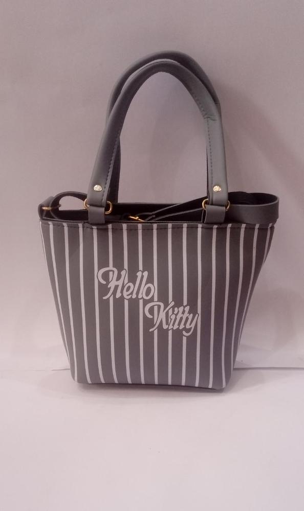 JS Junoon Women’s Trendy Printed Rexine Hand Bag – Grey, 10×9 Inches Stylish Purse