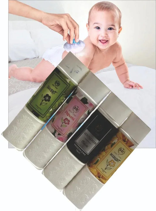 Baby Perfume Powder – 4-Pack Safe Fragrance Powder for Infants - JSJunoon.com