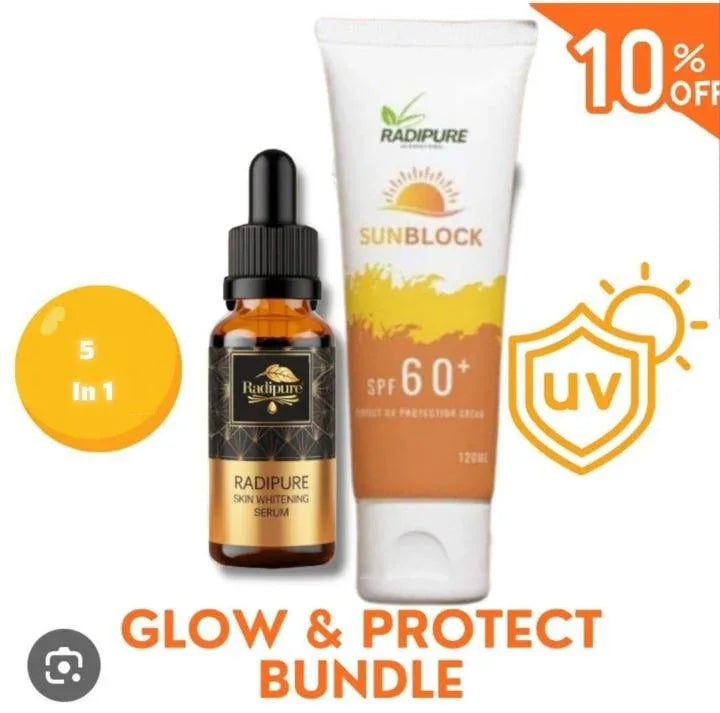 2 in 1 Skincare Bundle – Face Serum & Sunblock, Hydrating & Protective Cream Formula - JSJunoon.com