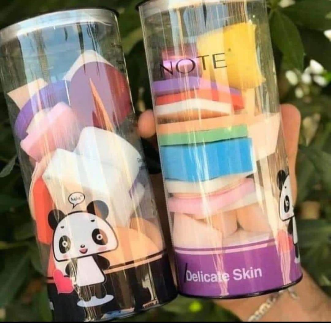 JS Junoon 10 Pcs Smooth Polyurethane Beauty Blenders – Professional Makeup Sponges for Flawless Blending