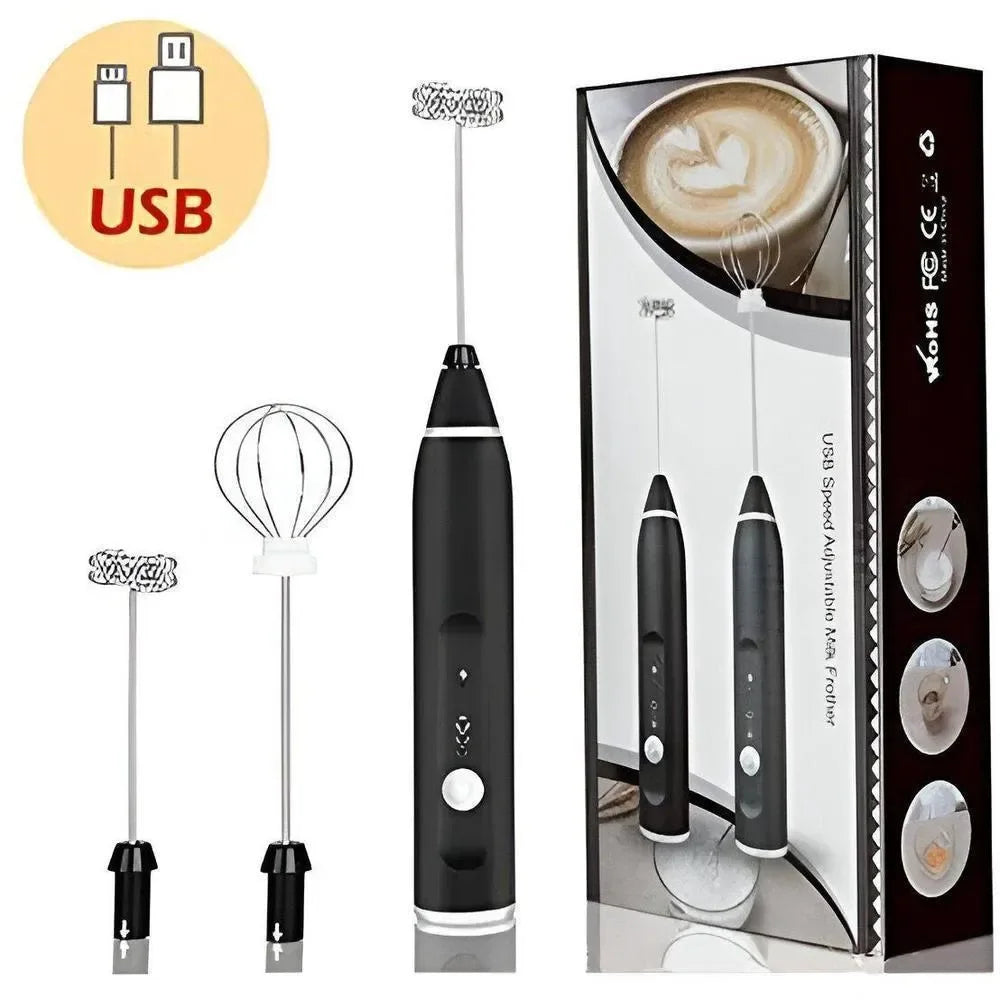 2-in-1 Coffee Beater – Handheld Electric Milk Frother & Mixer - JSJunoon.com