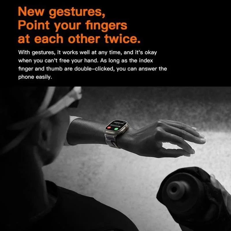 T800 Smart Watch Ultra 2 | Waterproof Fitness Tracker with Heart Rate, Blood Pressure & Sleep Monitoring - JSJunoon.com