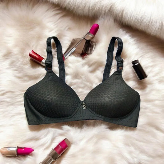 JS JUNOON Silk Plain Comfortable & Lightweight Padded Bra – Push-Up, Wireless, Multicolor - JSJunoon.com