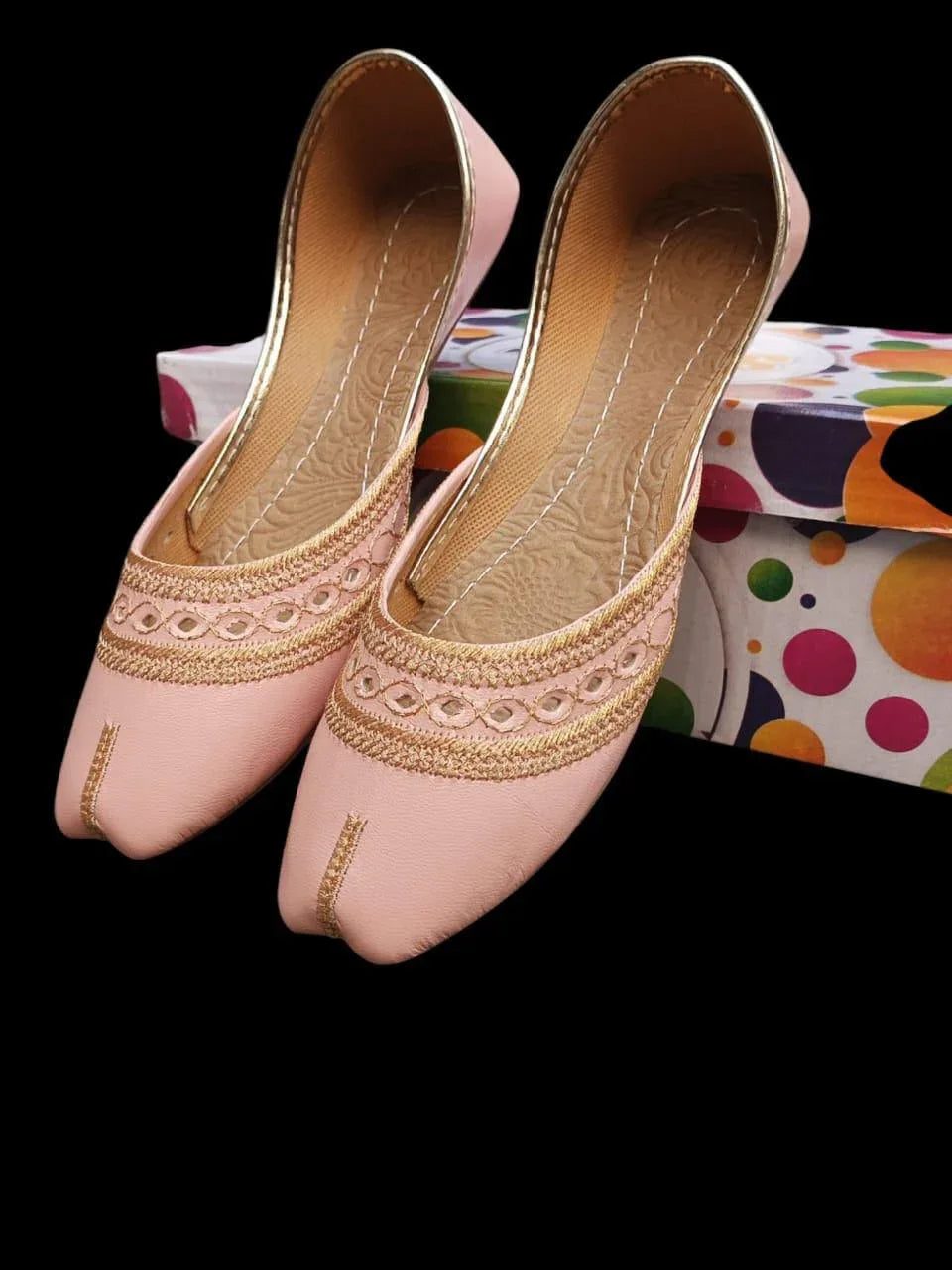 tylish Women's Velvet Khussa with Thread Work – Comfortable Casual Wear (Sizes 5–10) - JSJunoon.com