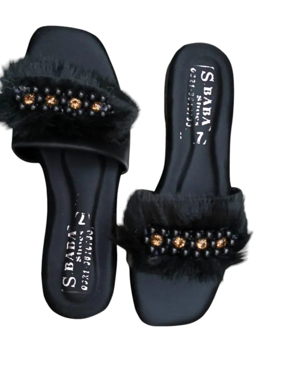 JS Junoon Stylish Women’s Casual PVC Flats – Black – Sizes 6–11 - JSJunoon.com