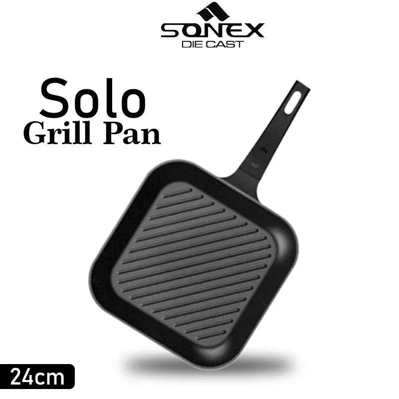 JS Junoon Sonex Die Cast Solo Grill Pan – 24/28 cm Nonstick Grill Pan - JSJunoon.com