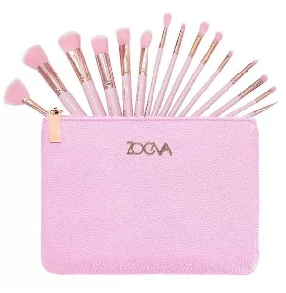 Zova 15-Piece Makeup Brush Set – Premium Quality – Professional Beauty Tools –